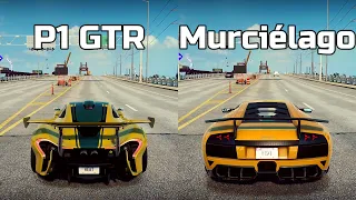 NFS Heat: McLaren P1 GTR vs Lamborghini Murcielago SV - Drag Race