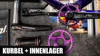 RACEFACE ATLAS DOWNHILL KURBEL, INNENLAGER & KETTENBLATT montieren (Canyon Sender Projekt)