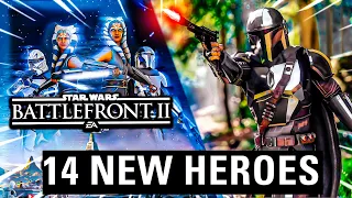 All 14 NEW Light-Side Heroes Added From This Mod To Star Wars Battlefront 2! (Battlefront 2)
