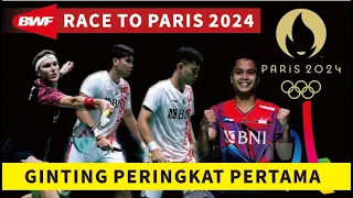 UPDATE TERBARU RANKING RACE TO OLIMPIADE PARIS 2024