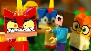 LEGO Unikitty vs LEGO Minecraft - Stop Motion Animation for KIDS