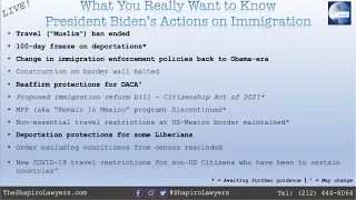 What You Really Want to Know! (LIVE) - Biden's Immigration Actions