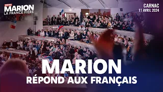 Marion Maréchal répond aux Français à Carnac