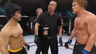 Bruce Lee vs. Donald Trump (EA Sports UFC 3) - CPU vs. CPU - Crazy UFC 👊🤪