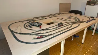 Construction of the Model Train Layout Märklin H0