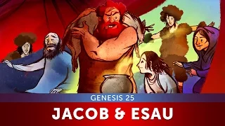 Jacob and Esau - Genesis 25 | Bible Story and Sunday School Lesson for kids | Sharefaithkids.com