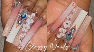 CLASSY WHITE OMBRÉ NAILS 🤍✨ | LET’S TALK: HOW TO GROW YOUR YOUTUBE CHANNEL PT 2 !