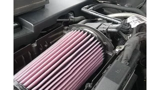 Mercedes-Benz W203 C200 Kompressor 2005 K&N Air Filter Sound Comparison