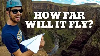 We Threw Paper Airplanes Off A 200m Cliff