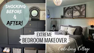 Budget Bedroom Makeover DIY/Basement Bedroom Makeover