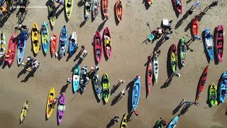 Travesía  kayak y paddle surf a la Isla Gorriti - 2023 - Drone Punta del este