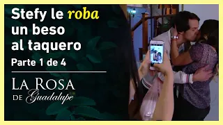 La Rosa de Guadalupe 1/4: Enrique deja plantada a Stefy y ella se venga | Ojos de miel