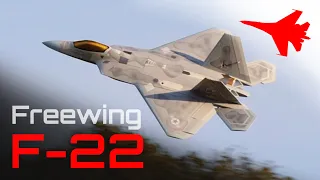 Cool Aerobatic Flights with the 8S F-22 Raptor!! ✈️  Freewing RC Jet