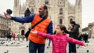 ემილია მშობლებთან ერთად მოგზაურობს იტალიაში (მილანი, ვენეცია)