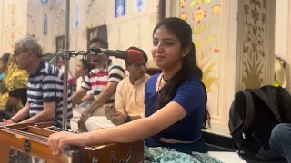 Iskcon temple kirtan | ISKCON Gurugram | Gaurangi Arora