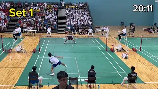 Ding Hanjin (RI) v Asher Tan (ACSI), A Division Badminton Final, 2nd Single