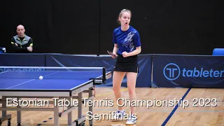 Semifinals – Estonian Table Tennis Championship 2023