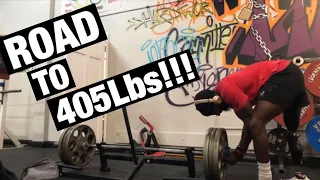 Road to 405lbs Deadlift My first YouTube post!