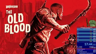 Wolfenstein The Old Blood Speedrun Any% 57:44 (PB)