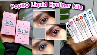 PopXO Liquid Eyeliner from Myglamm ✨ All shades With swatches and honest  review | Myglamm loot 🔥