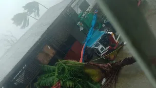 Bagyong Odette in Siargao! Actual video at Brgy 10,Dapa SDN