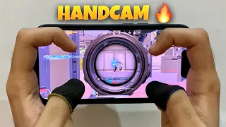 Best HANDCAM 🔥 4 Fingers + Gyroscope | iPhone 13 ❤️ PUBG Mobile