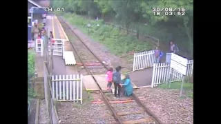 Matlock Bath Selfies On Level Crossing