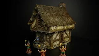 Building a Foam House for Tabletop Gaming PART FOUR: PAINT