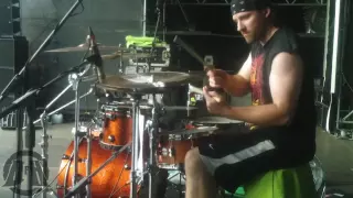 UNEARTH@ The Great Dividers-Live in  METALFEST Poland 2013 (Drum Cam)