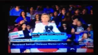 The amazing energy & speech to the next USA president Hillary Clinton!!!(•!•)