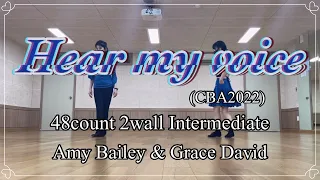 Hear my voice Line dance/ Intermediate/ Amy Glass(USA) & Grace David(KOR)