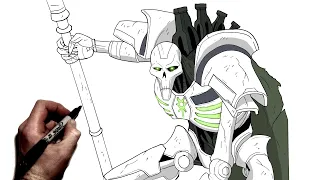 How To Draw Necron | Step By Step | Warhammer 40k