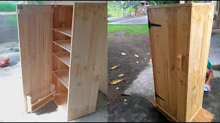 DIY Pallet Cabinet Storage | Easy and Affordable Food Storage Solution