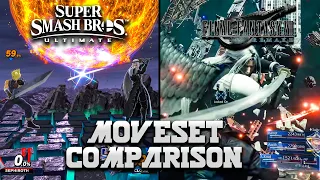 Sephiroth Moveset Comparison【 Super Smash Bros. Ultimate vs Final Fantasy 7/Remake/Advent Children 】