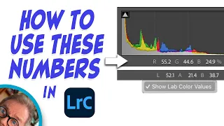 RGB and LAB Numbers in Lightroom Classic