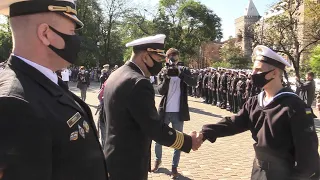 Склали клятву та привітали зі сторіччям морського піхотинця Івана Кулібабу