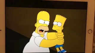 The Simpsons - Homer Strangles Bart in the future