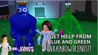 Rainbow Friends NO LOCKER CHALLENGE with BLUE AND GREEN! Roblox gameplay
