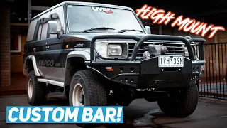 KZJ78 Gets A Custom Bull Bar & High Mount Winch! Worth It? Import Prado Build