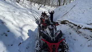 CAN AM RENEGADE 1000 XXC and XMR 🔥 Full Gass on Snow Tracks ❄️