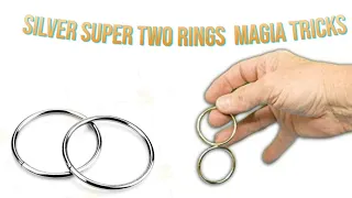 Silver Super Two Rings  Magia Tricks #Magnetic #Magic #Tutorial