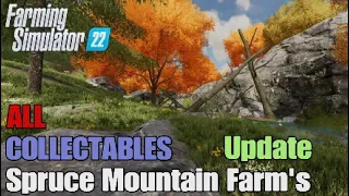 FS22 Spruce Mountain Farm's Map | Update 1.0.0.1 !  | Earn extra money | All 100 Collectables