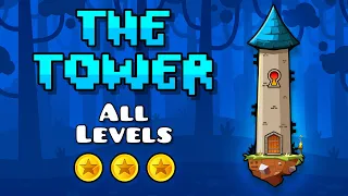 "The Tower" ALL LEVELS Complete [All Coins] – Geometry Dash 2.2