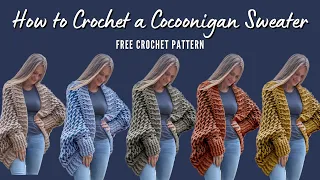 Crochet Cocoon Sweater Free Pattern