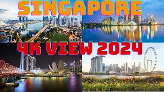 SINGAPORE 4K & 8K VIEW 2024 | Most Developed Country | #singapore #beautifulcities  #citiesskylines