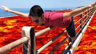 IL PAVIMENTO È LAVA PER STRADA - The Floor Is Lava Challenge Compilation (ITA) #2