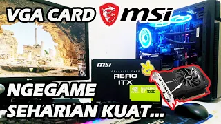 VGA CARD MURAH UNTUK GAME BERAT - Unboxing and Review VGA Card MSI GeForce GT 1030 Aero ITX 2G OC
