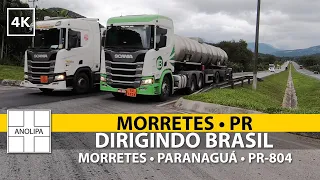 🚙 MORRETES ➜ PARANAGUÁ via PR-804 • Dirigindo Brasil【4K】Driving Brazil