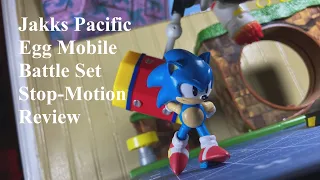 Jakks Pacific Egg Mobile Battle Set Sonic Action Figure Review/Showcase (Stop-Motion)
