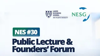 NES #30 Public Lecture and Founders' Forum